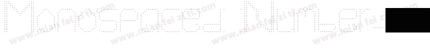 Monospaced Number字体转换